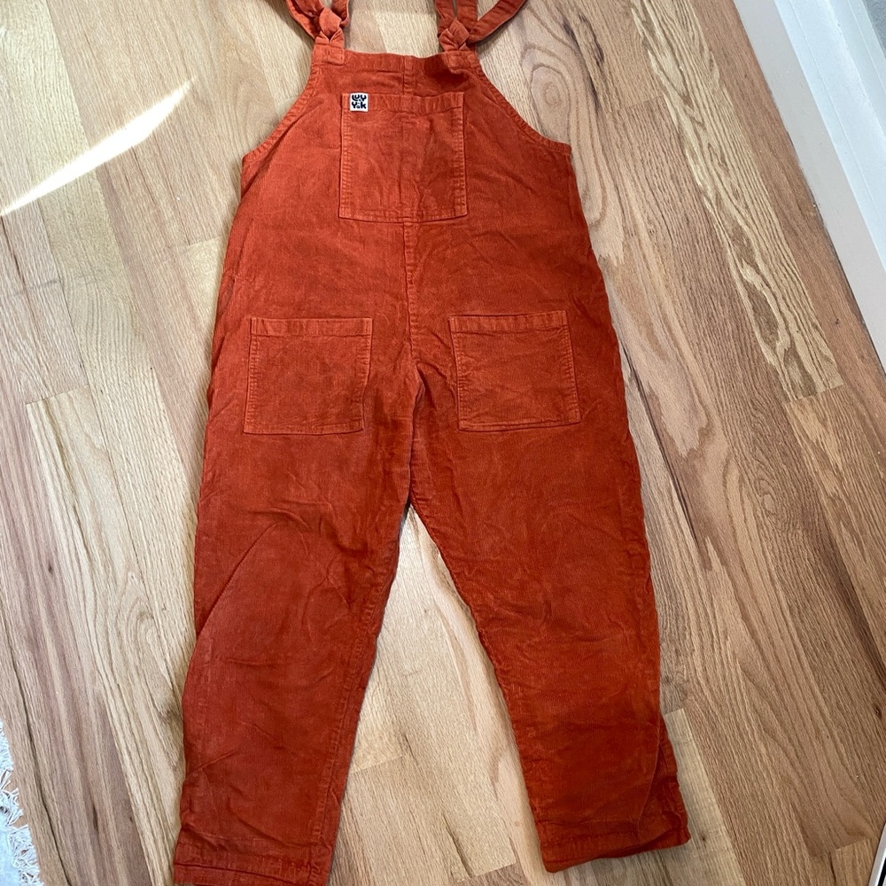 Lucy & Yak Rust Orange Corduroy Overalls